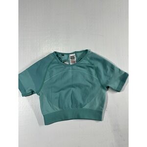 Gymshark Ultra Seamless Athletic Crop Top Green Size Small